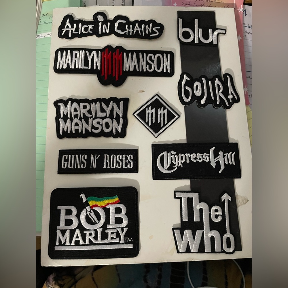 A set of 10 patches. New Sold as a set only!